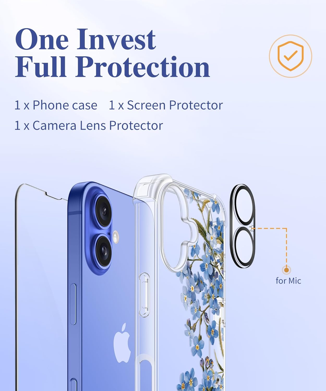 iPhone 16 Floral Case Aconite