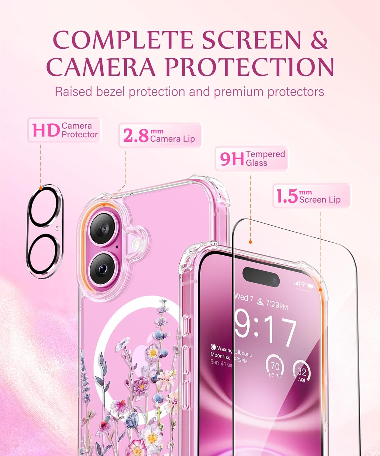 iPhone 16 painted case Floratopia