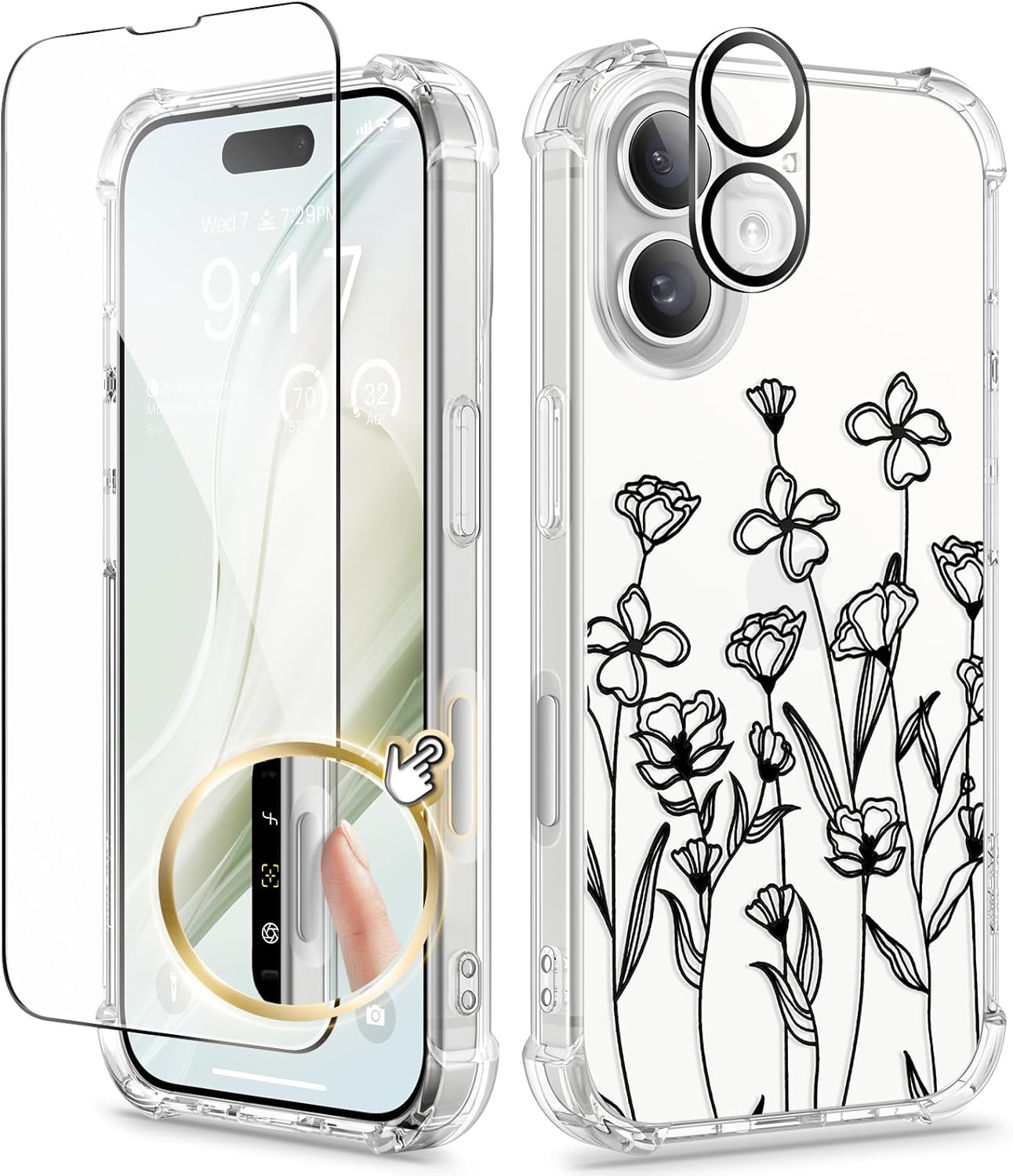 iPhone 16 Floral Case Sketch iPhone 16 Floral Case Sketch