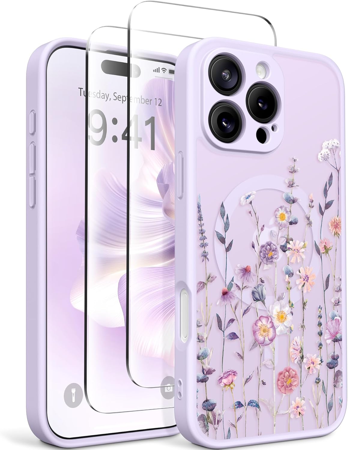 iPhone 16 Pro Floral Translucent Case Floratopia