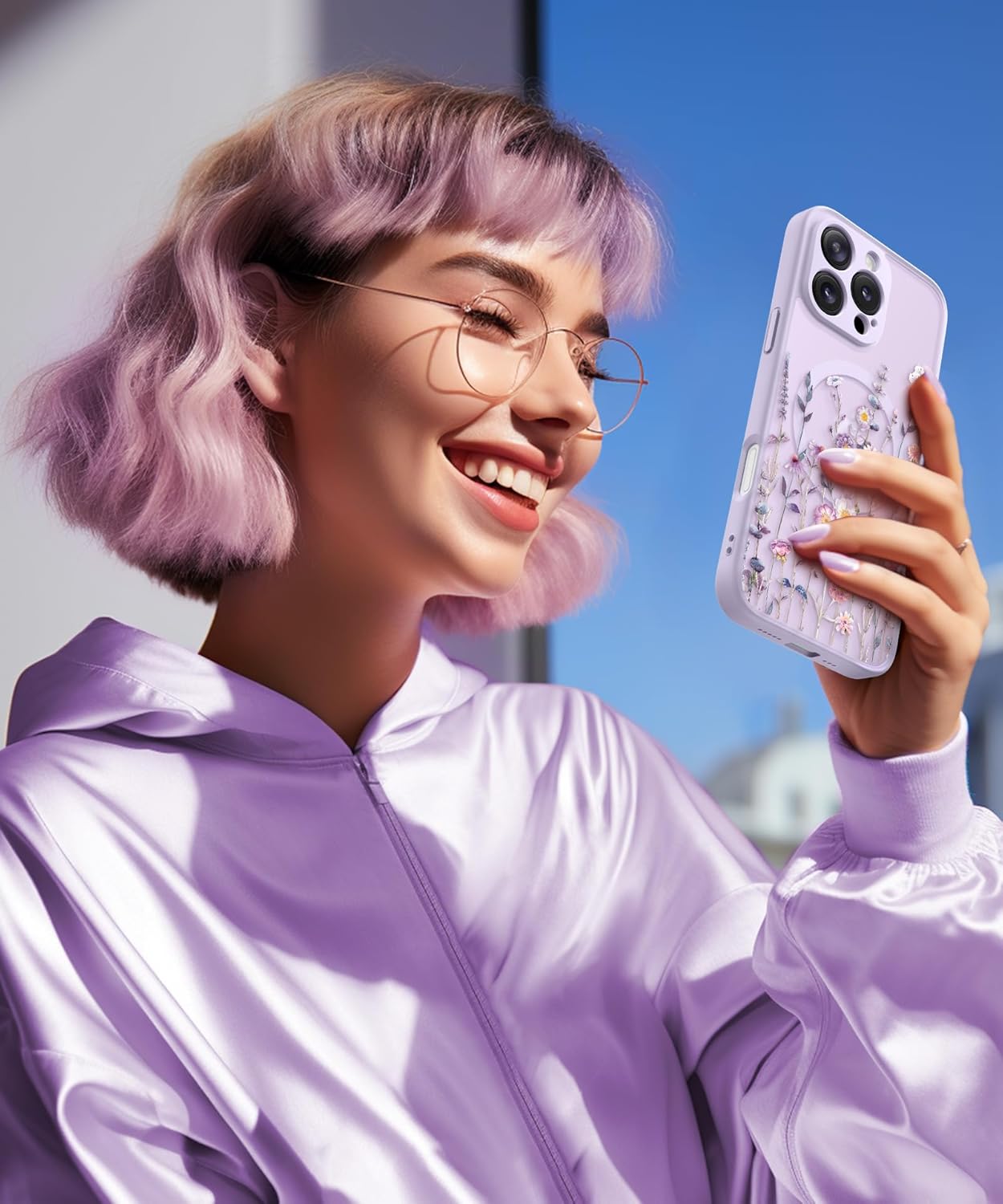 iPhone 16 Pro Floral Translucent Case Floratopia