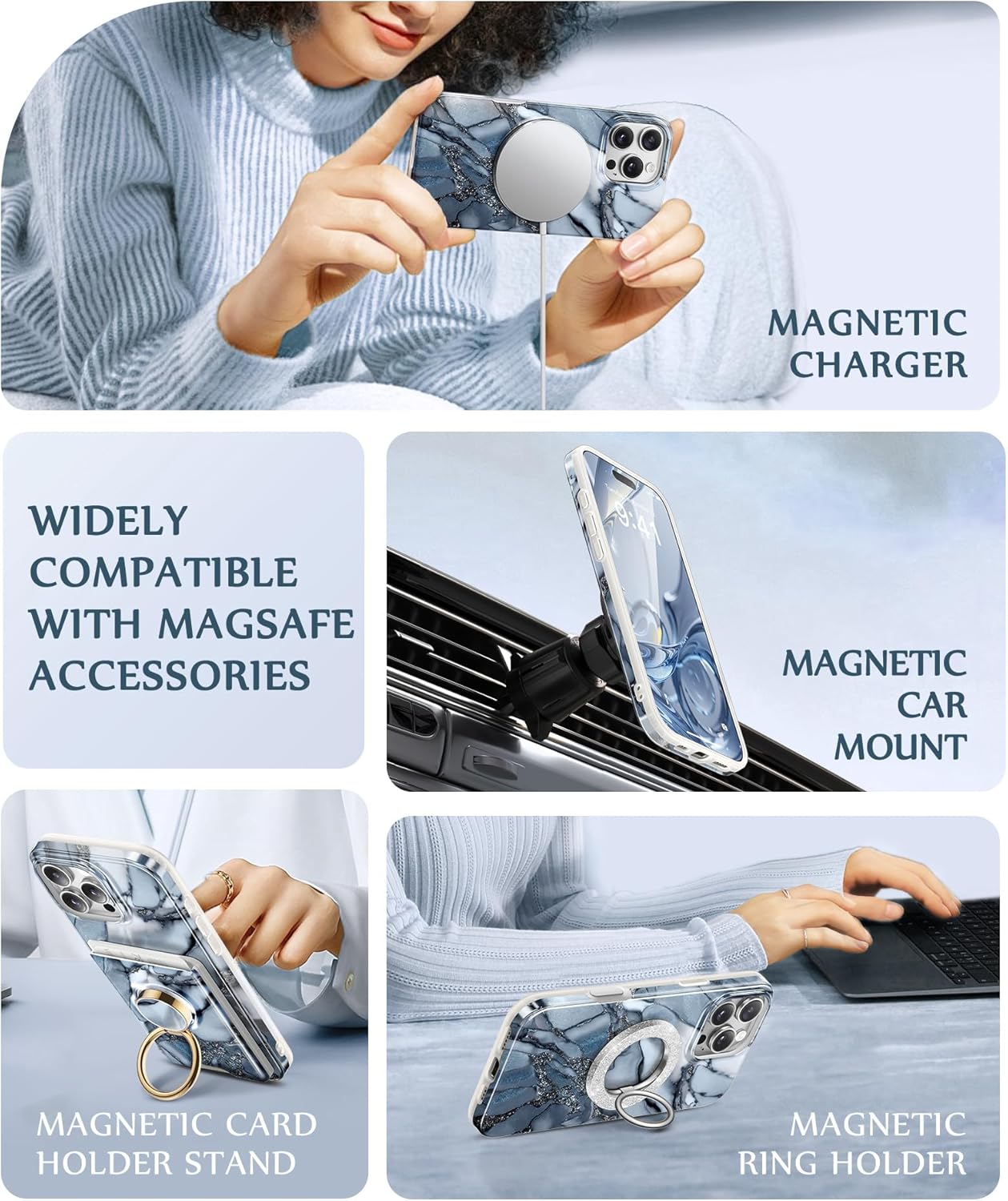 iPhone 16 Pro Case Blue Marble