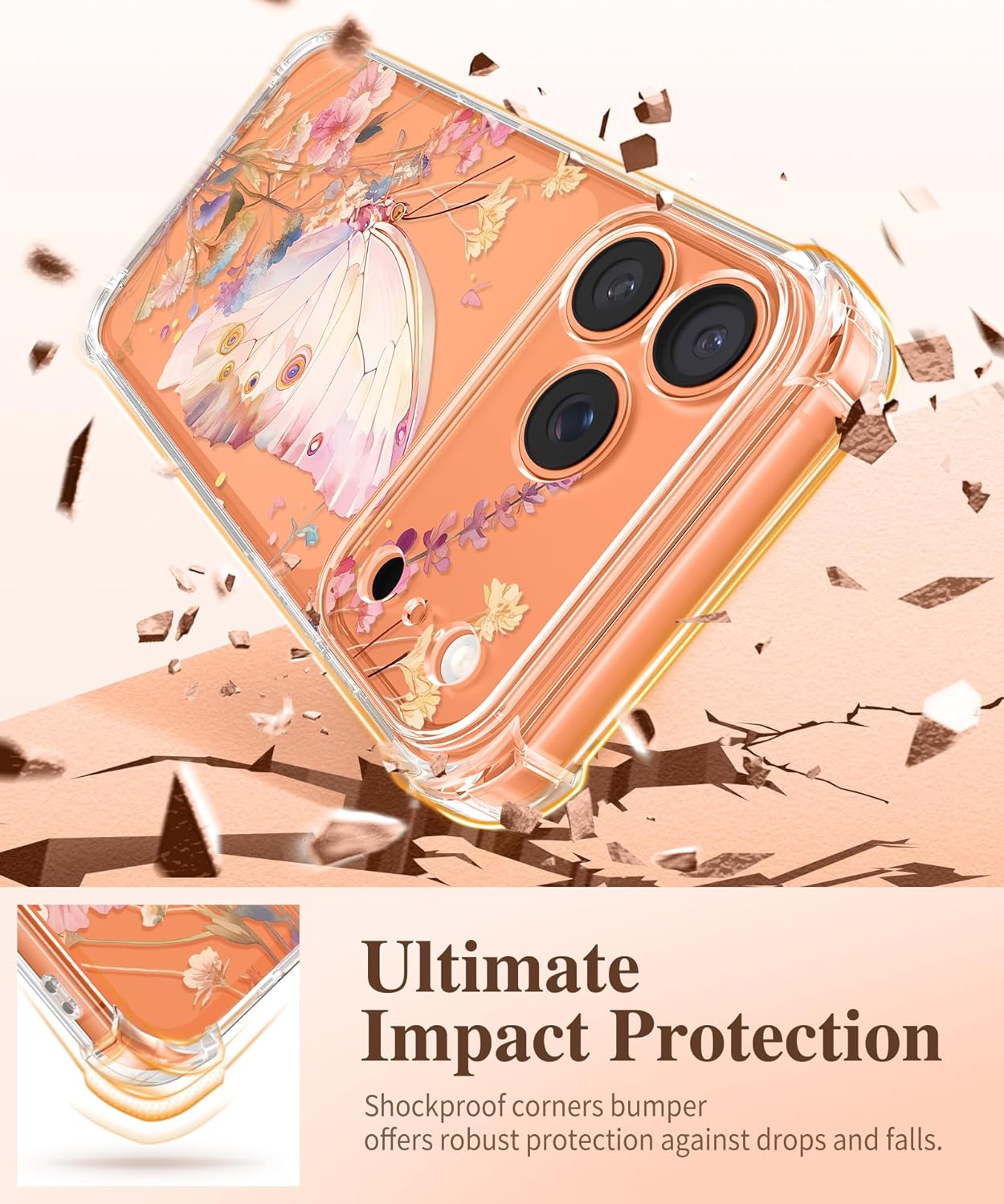 iPhone 17 Pro Max Case Butterfly