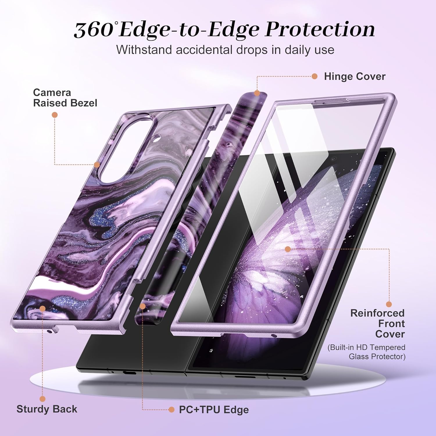 GVIEWIN Samsung Galaxy Z Fold 7 Case