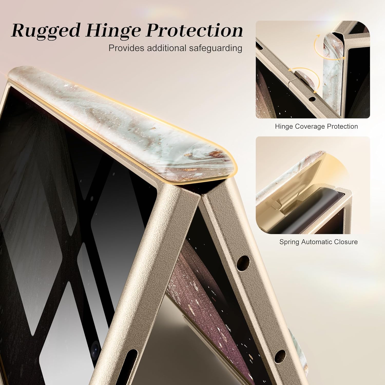GVIEWIN for Samsung Galaxy Z Fold 7 Case with Privacy Screen Protector