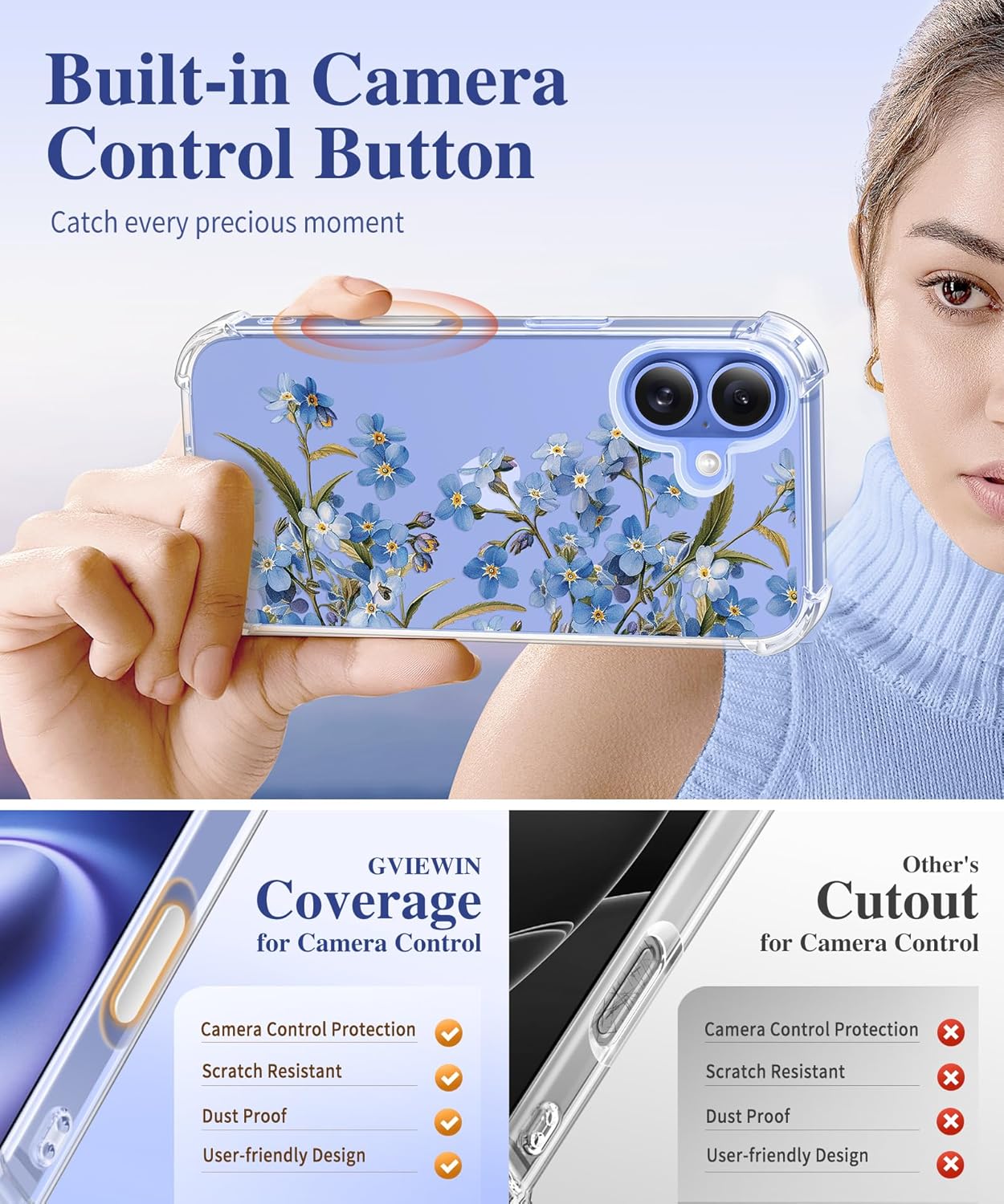 iPhone 16 Floral Case Aconite