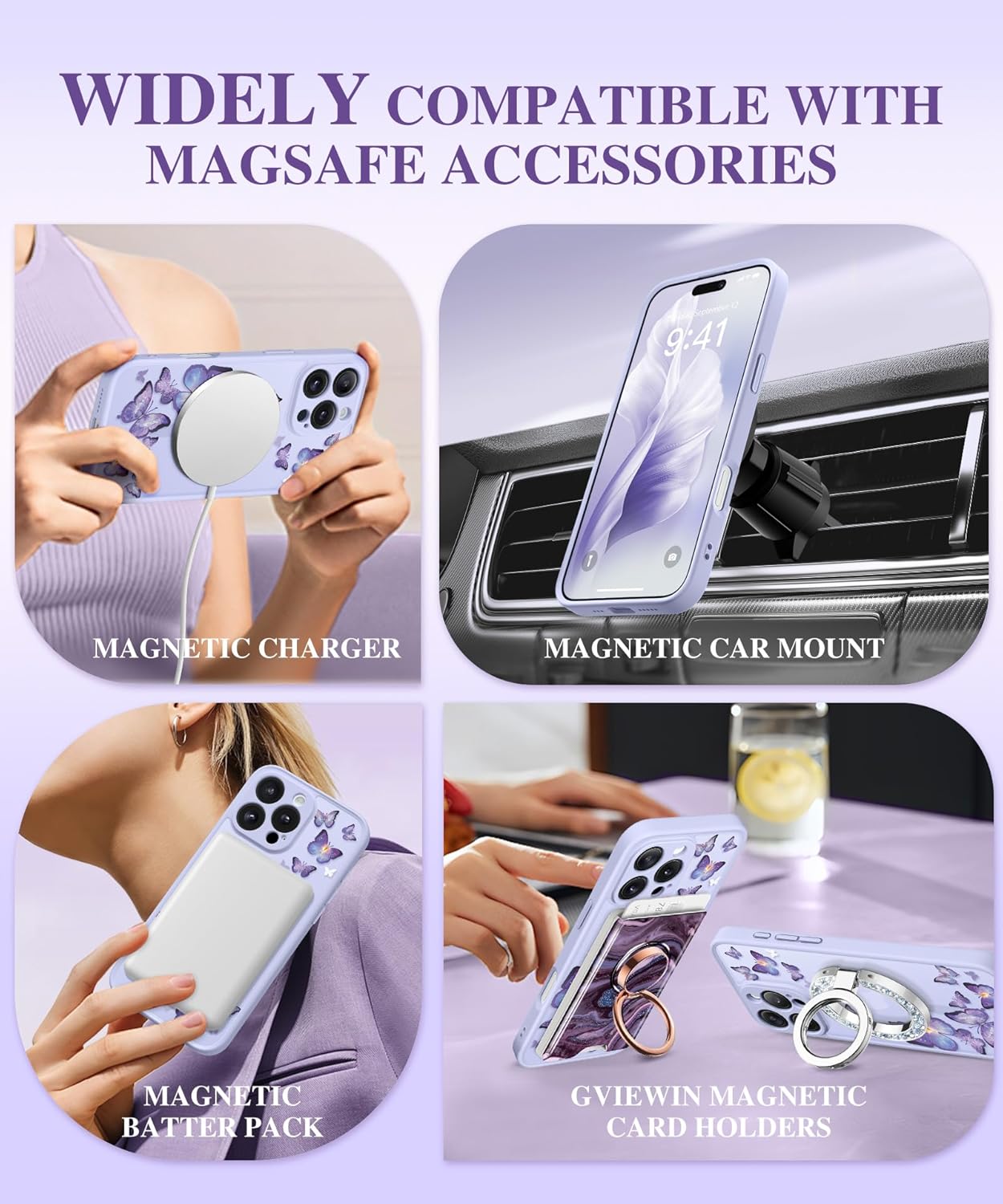 iPhone 16 Pro Floral Translucent Case Butterfly