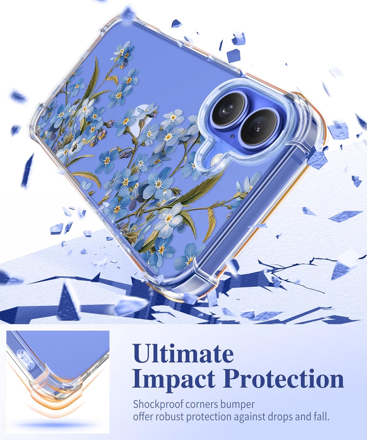 iPhone 16 Floral Case Aconite