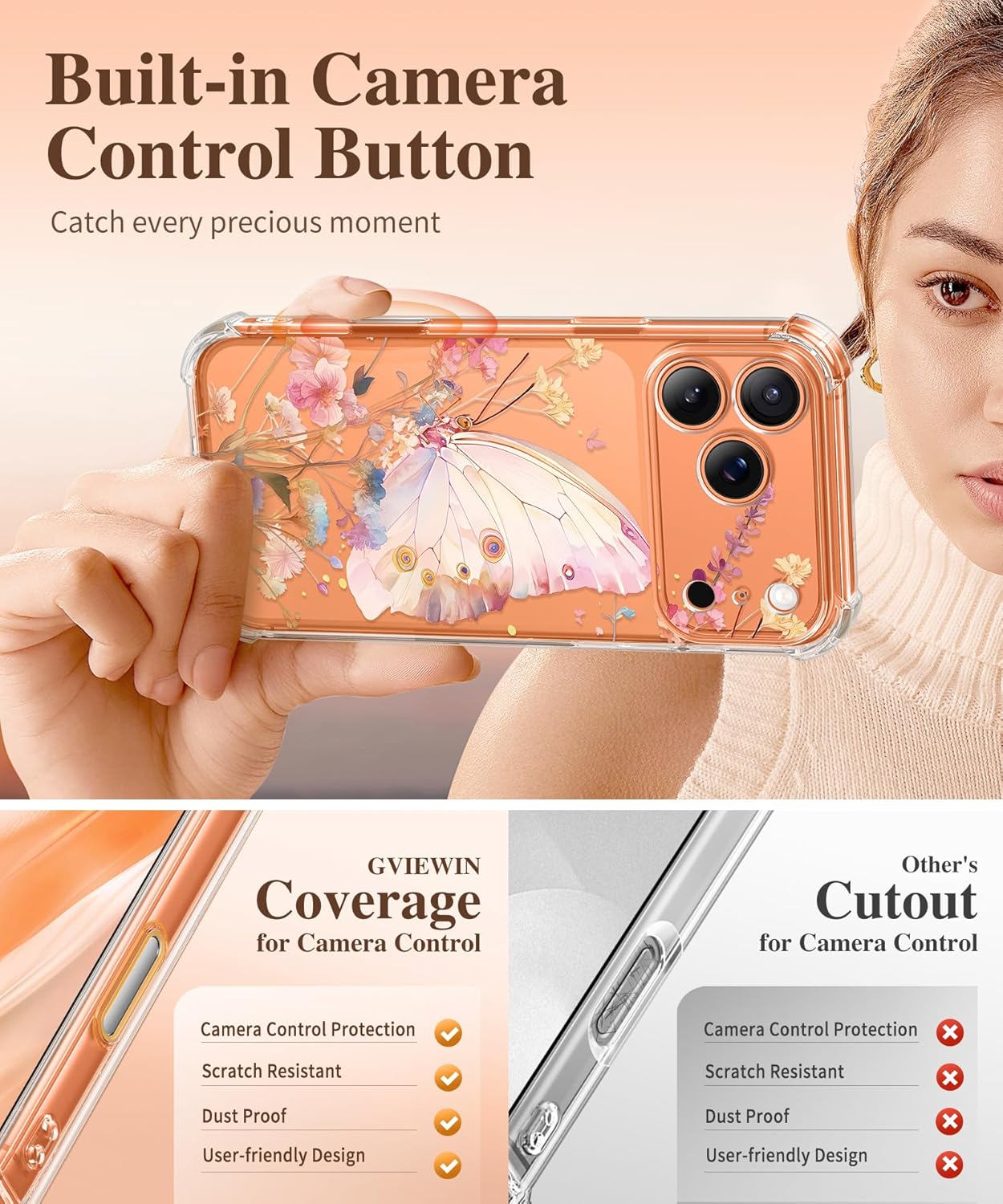 iPhone 17 Pro Max Case Butterfly