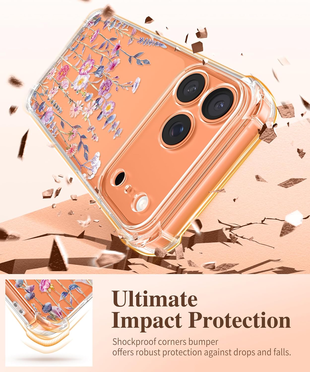 iPhone 17 Pro Max Case Floratopia