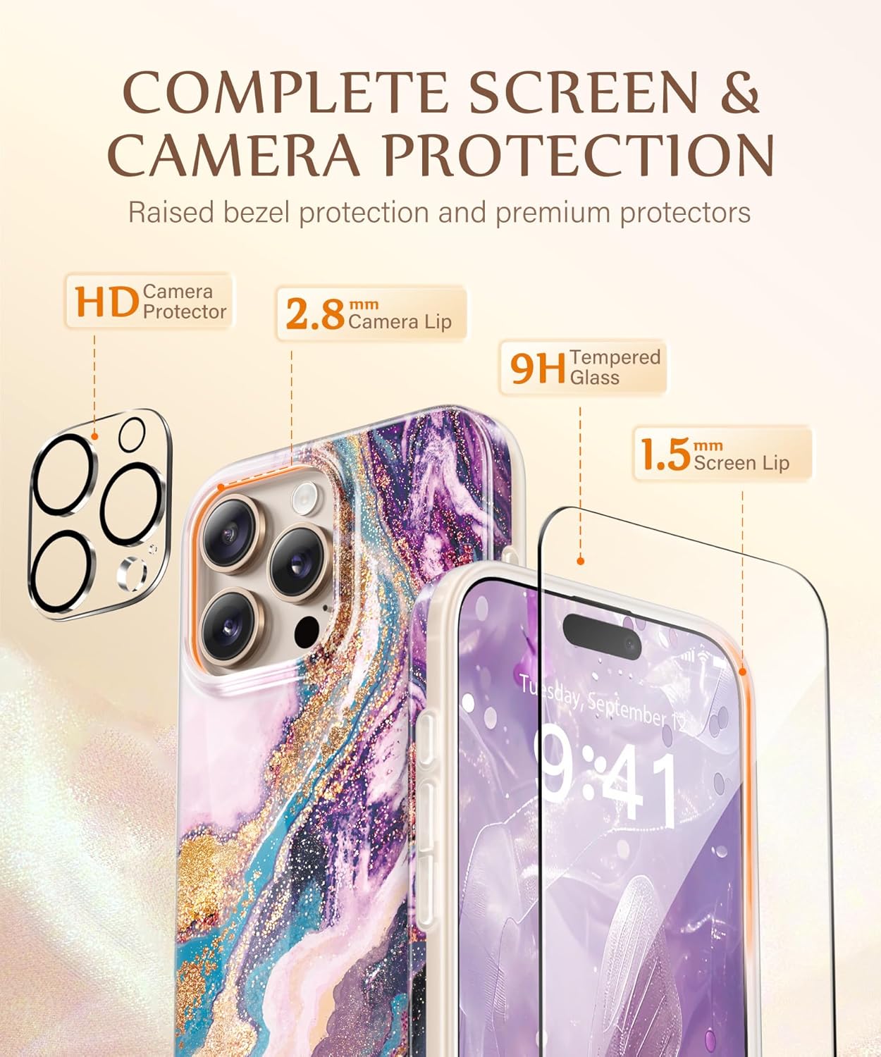 iPhone 16 Pro Marble Case