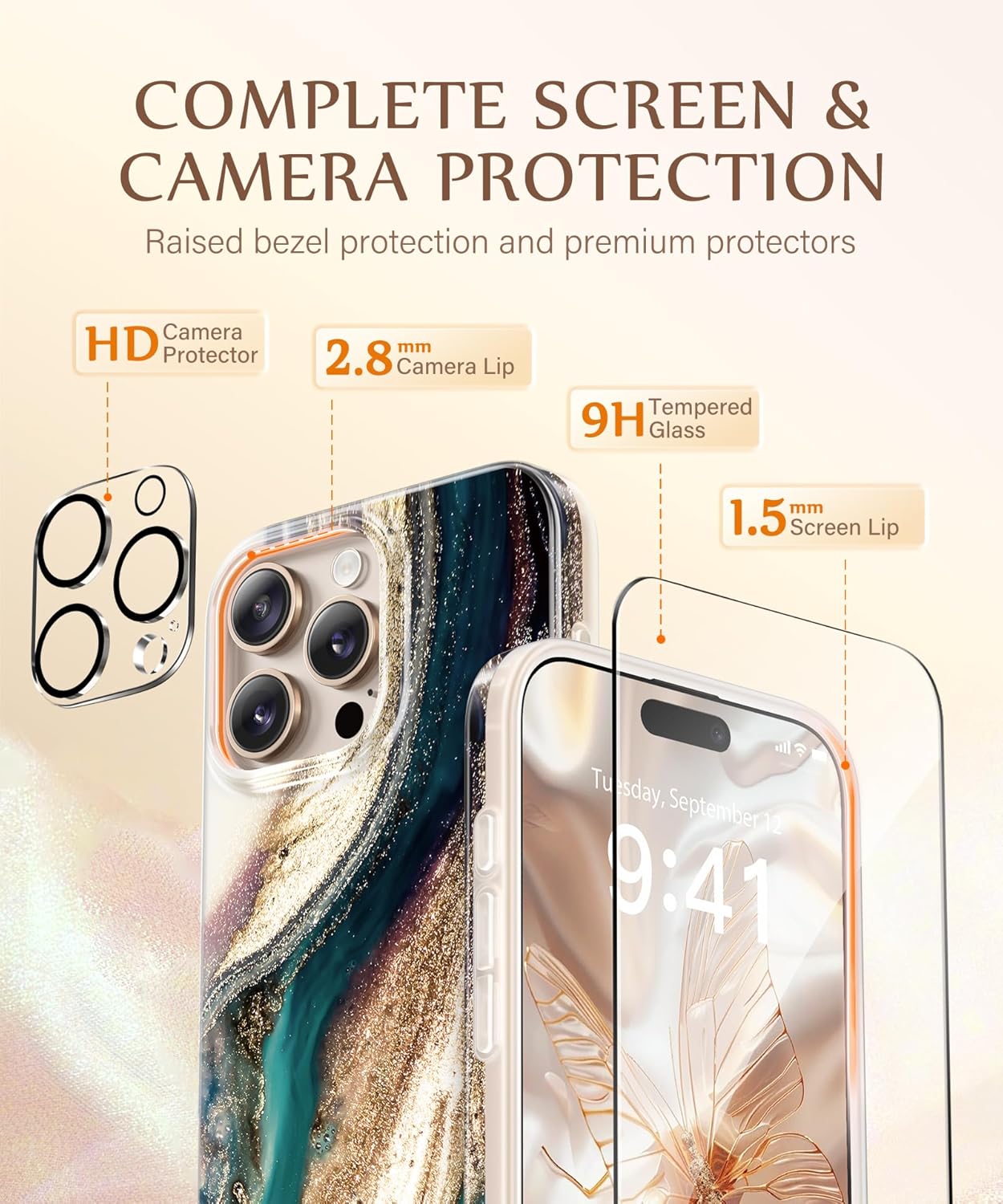 iPhone 16 Pro Magsafe Marble case