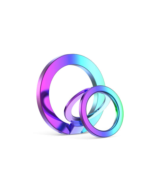 Magnetic electroplating three-fold ring stand