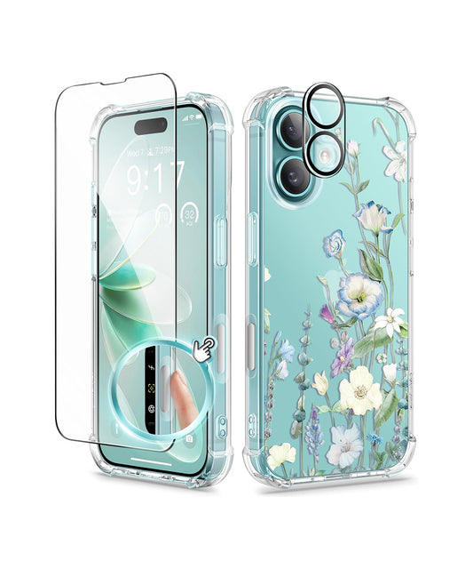 iPhone 16 Floral Case Aquilegi