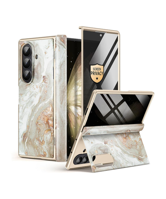GVIEWIN for Samsung Galaxy Z Fold 7 Case with Privacy Screen Protector