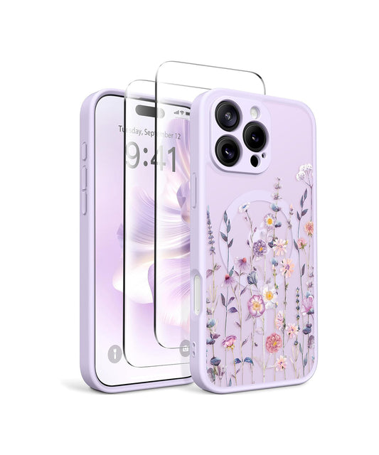 iPhone 16 Pro Floral Translucent Case Floratopia