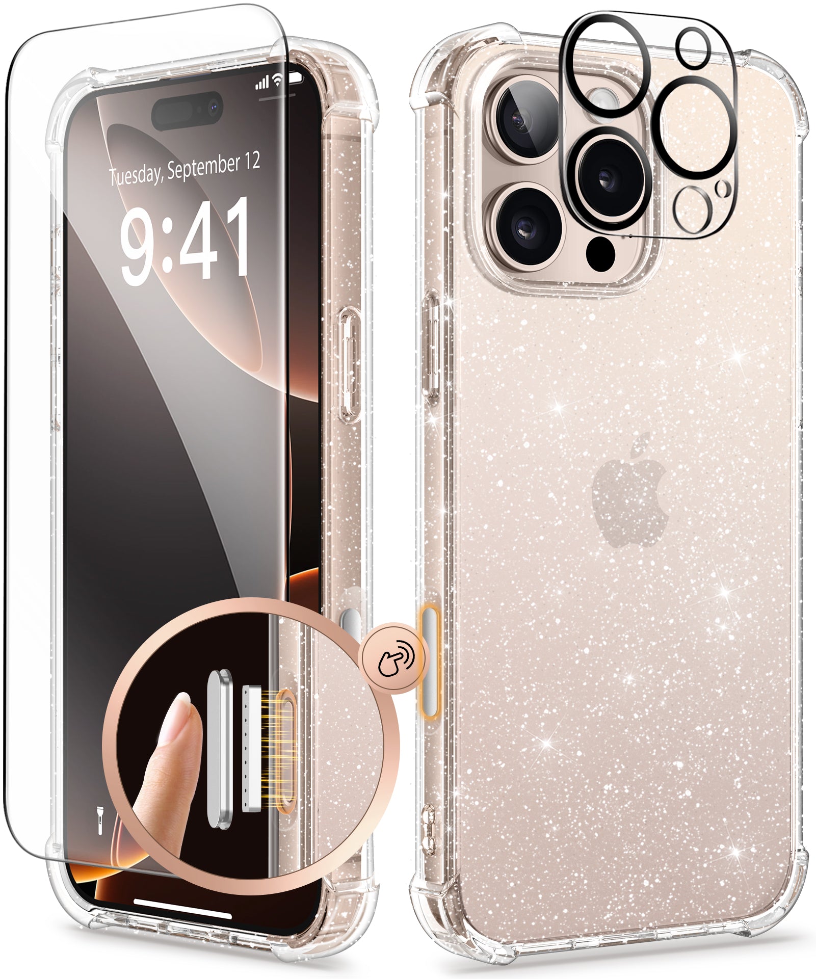 GVIEWIN for iPhone 16 Pro max painted case