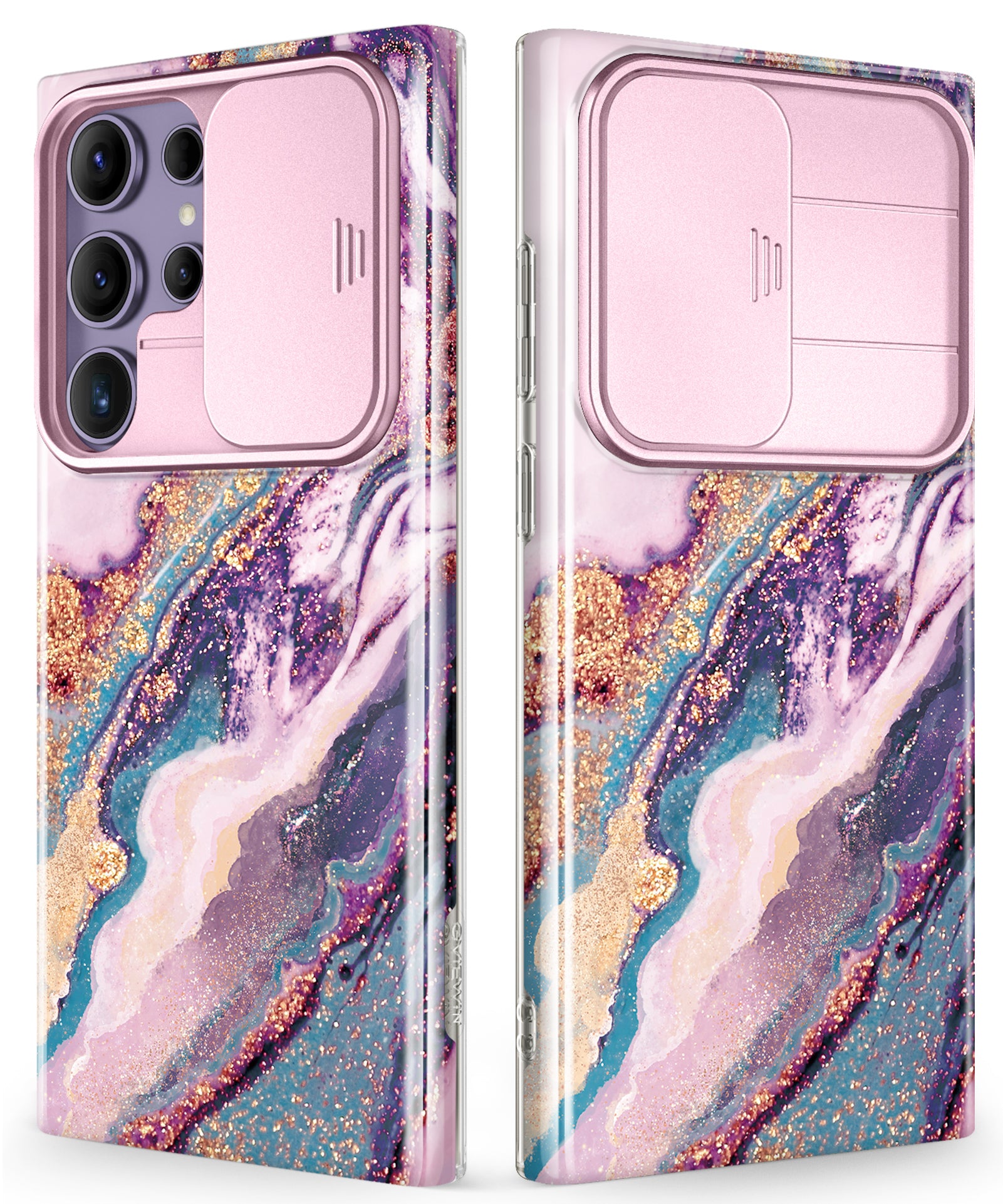GVIEWIN for Samsung Galaxy S22 Ultra Marble Case