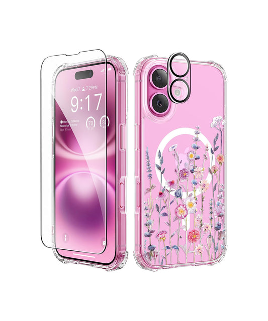 iPhone 16 painted case Floratopia