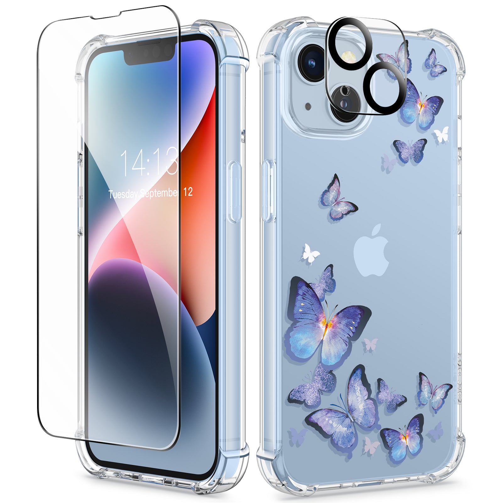 GVIEWIN for iphone 14 plus painted case