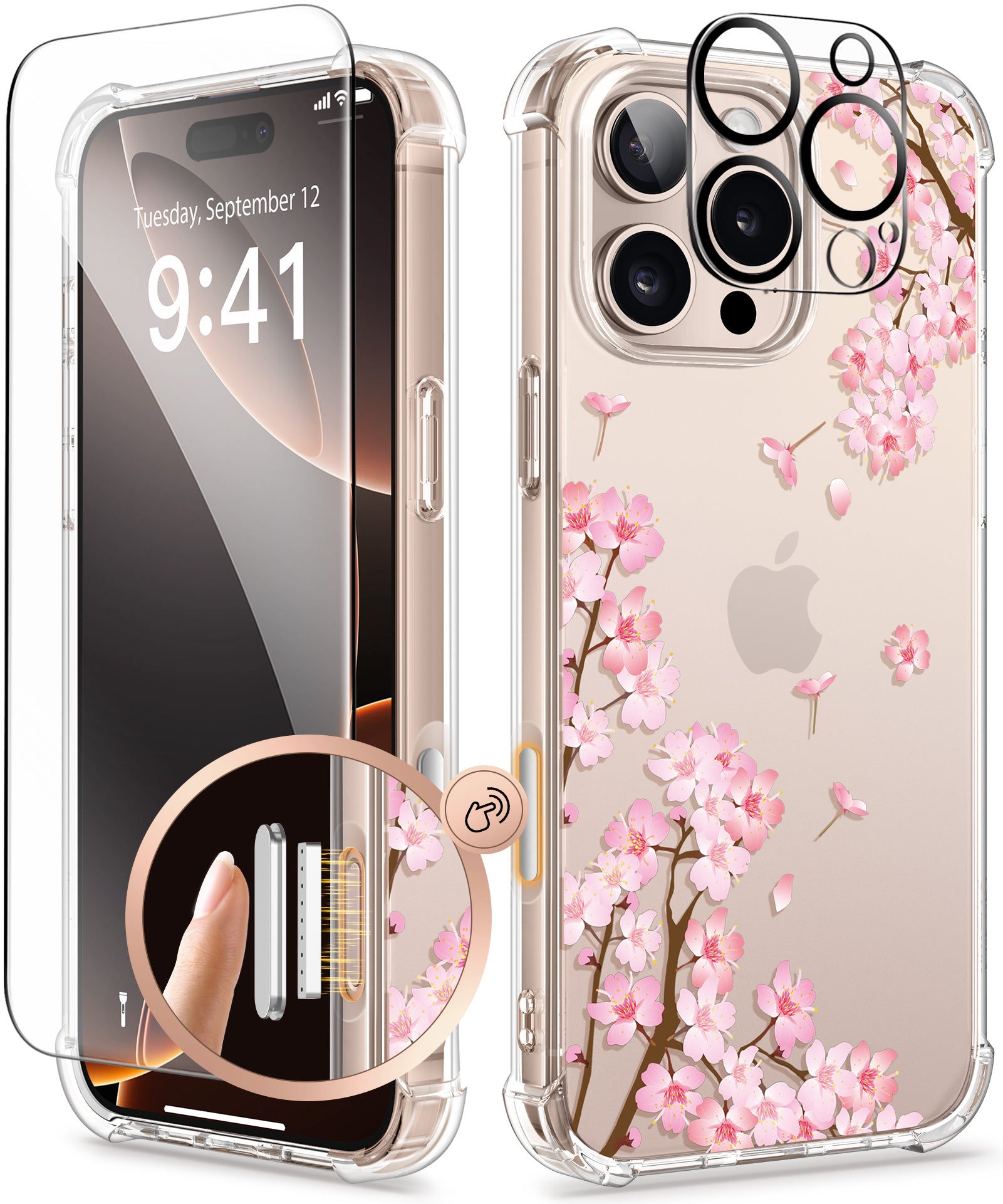 GVIEWIN for iPhone 16 Pro max painted case