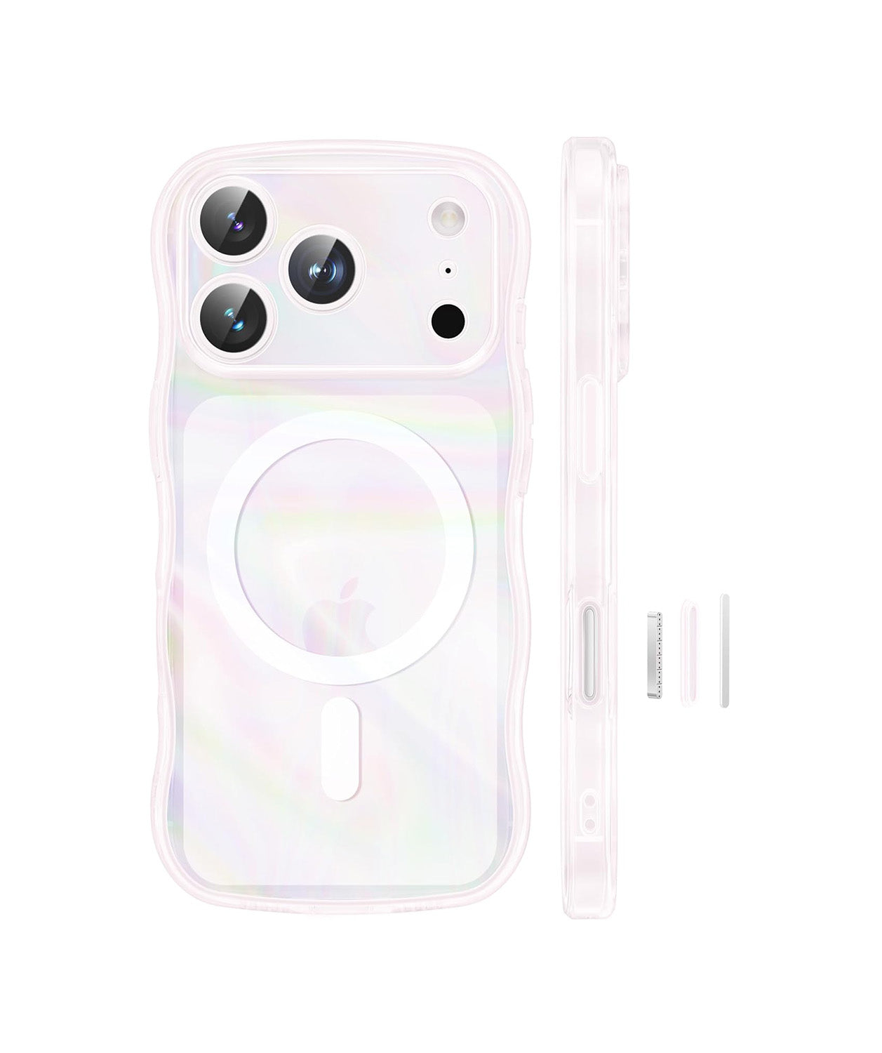 GVIEWIN Magnetic for iPhone 17 Pro Case, Full Camera Protection Pink