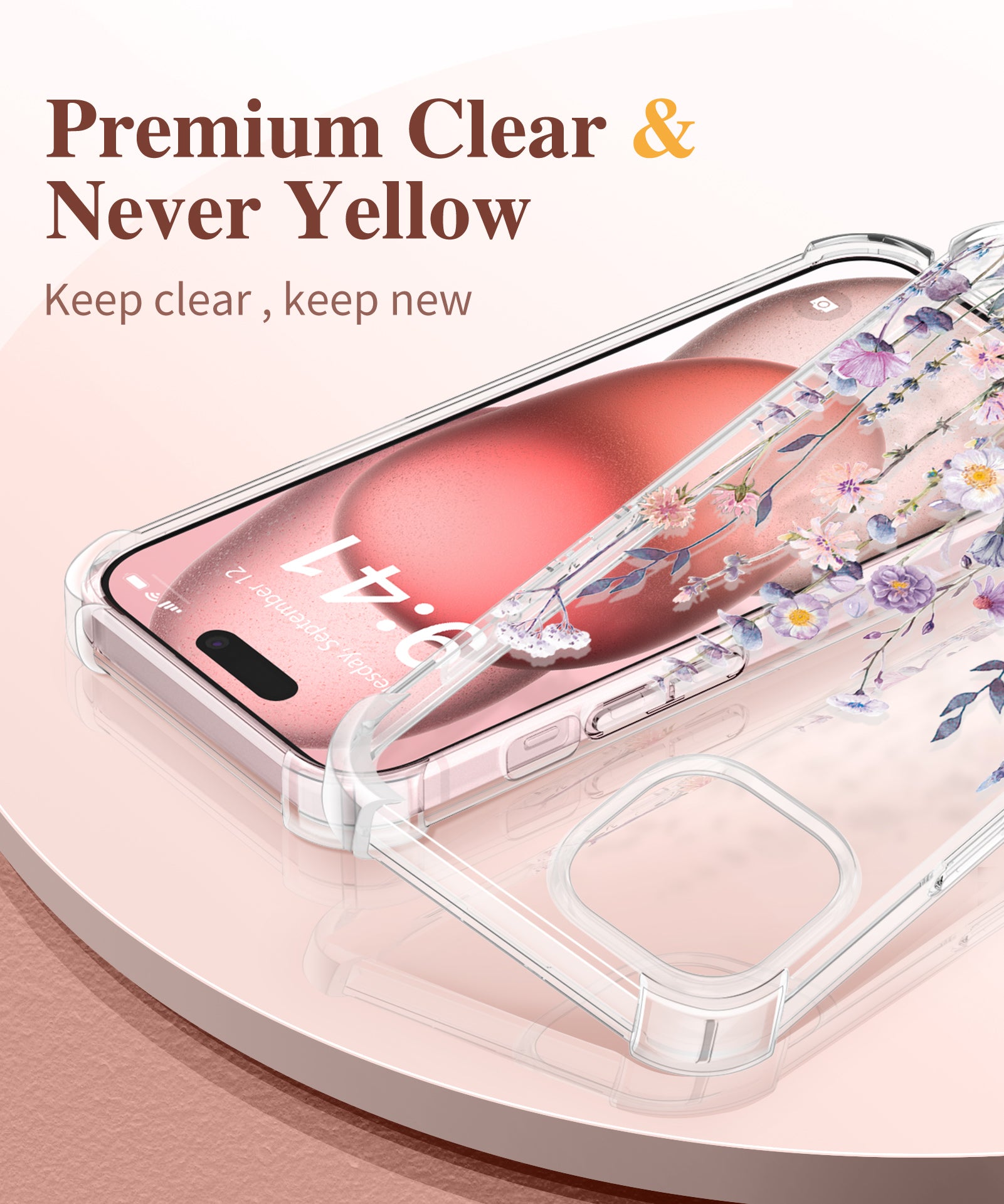 GVIEWIN for iPhone 15 Plus Case
