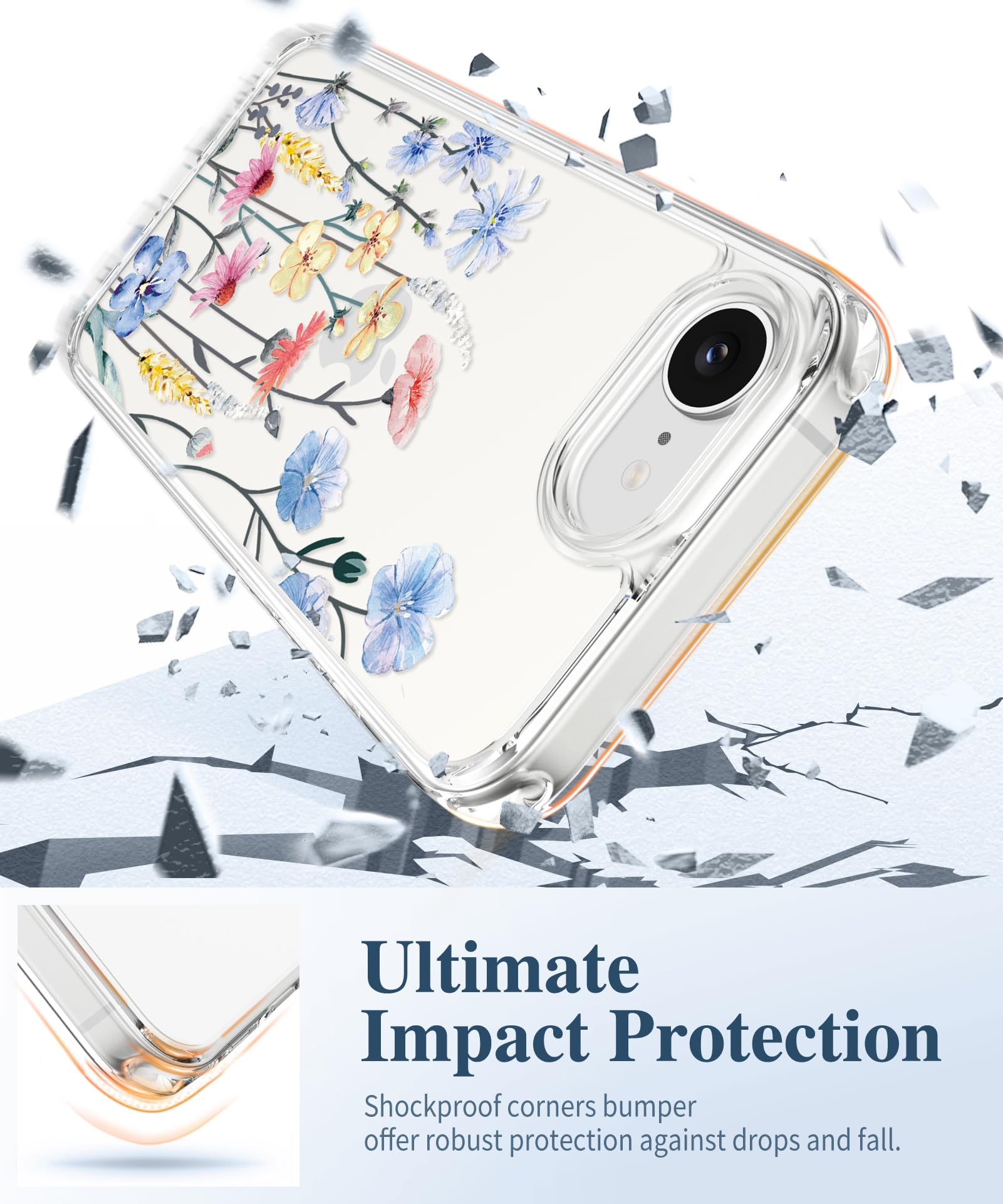 GVIEWIN for iPhone 17e Case with Screen Protector