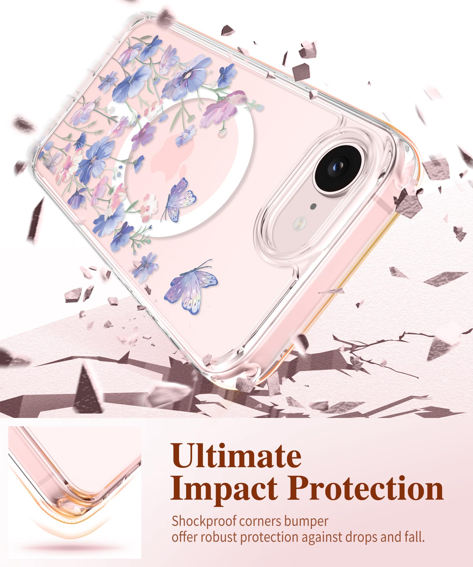 GVIEWIN for iPhone 17e Case with Screen Protector