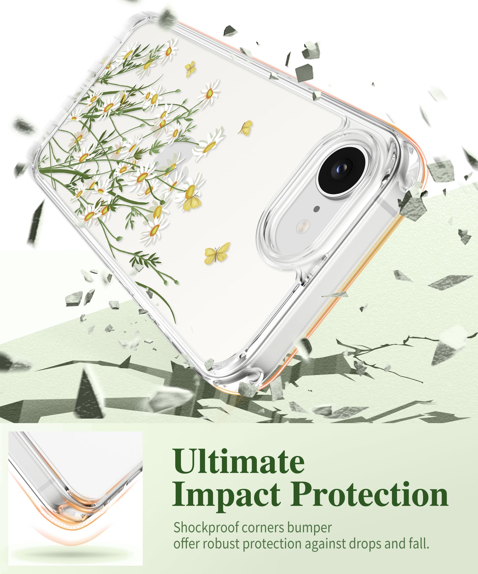 GVIEWIN for iPhone 17e Case with Screen Protector
