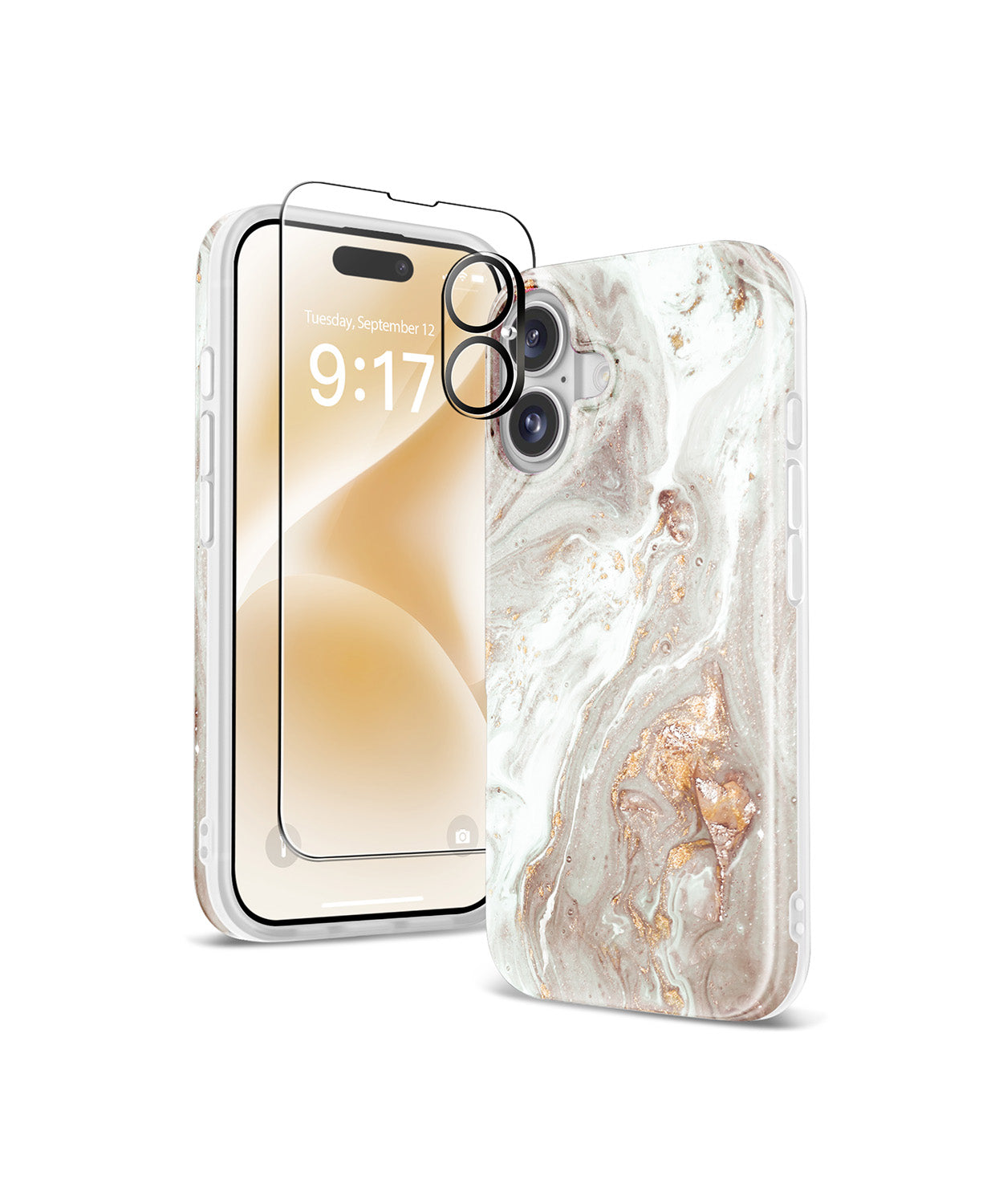 GVIEWIN Marble for iPhone 16 Case