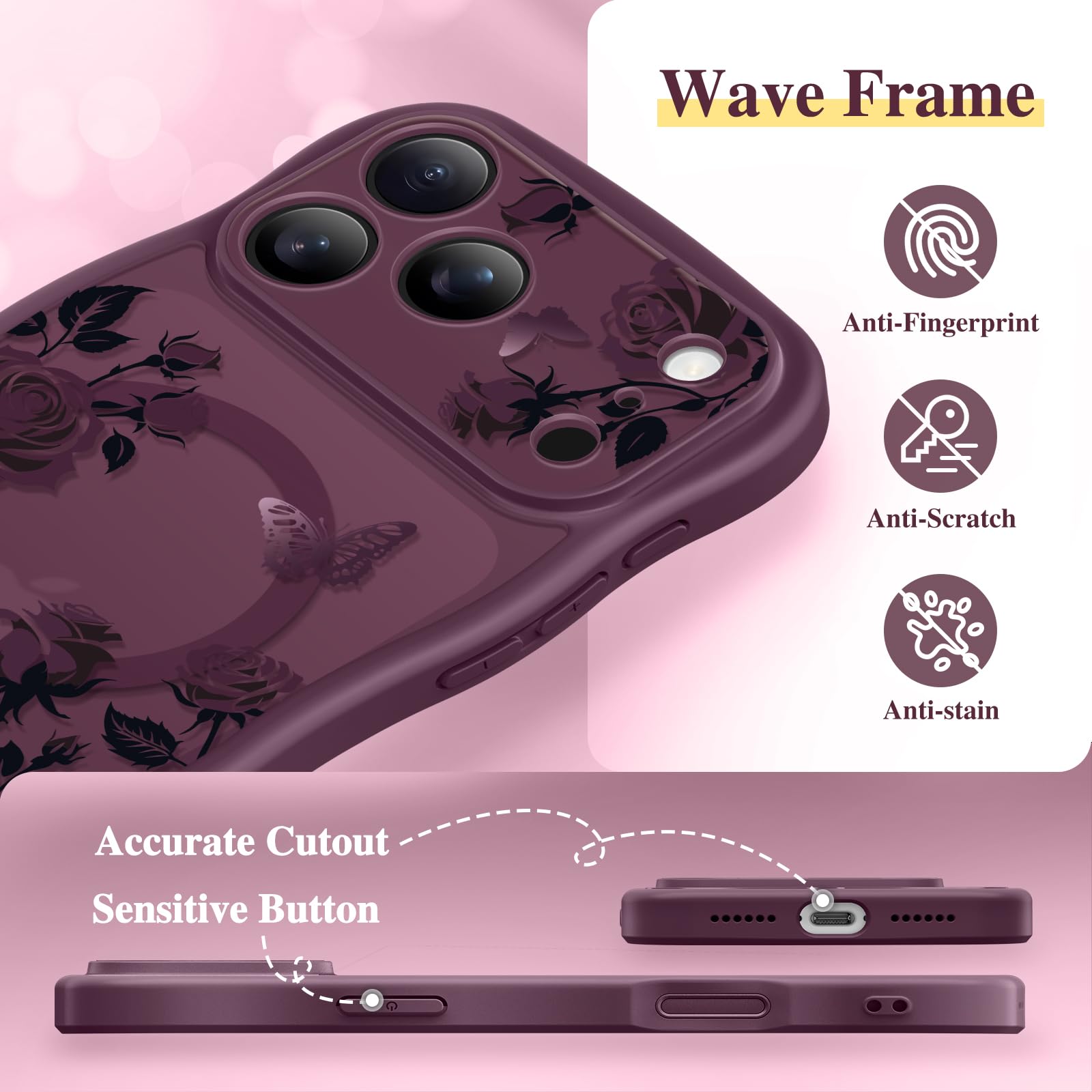 GVIEWIN for iPhone 18 Pro Max Case/17 Pro Max Case Compatible with MagSafe