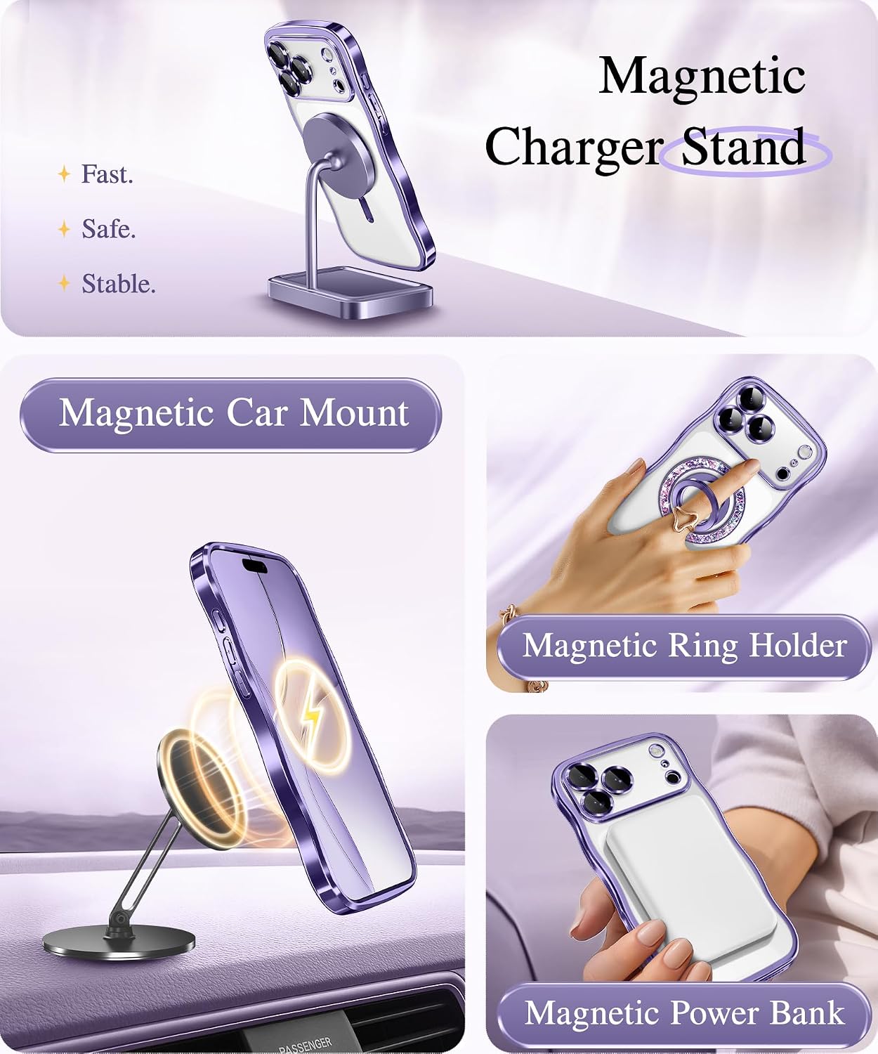 GVIEWIN for iPhone 17 Pro Case Compatible with MagSafe