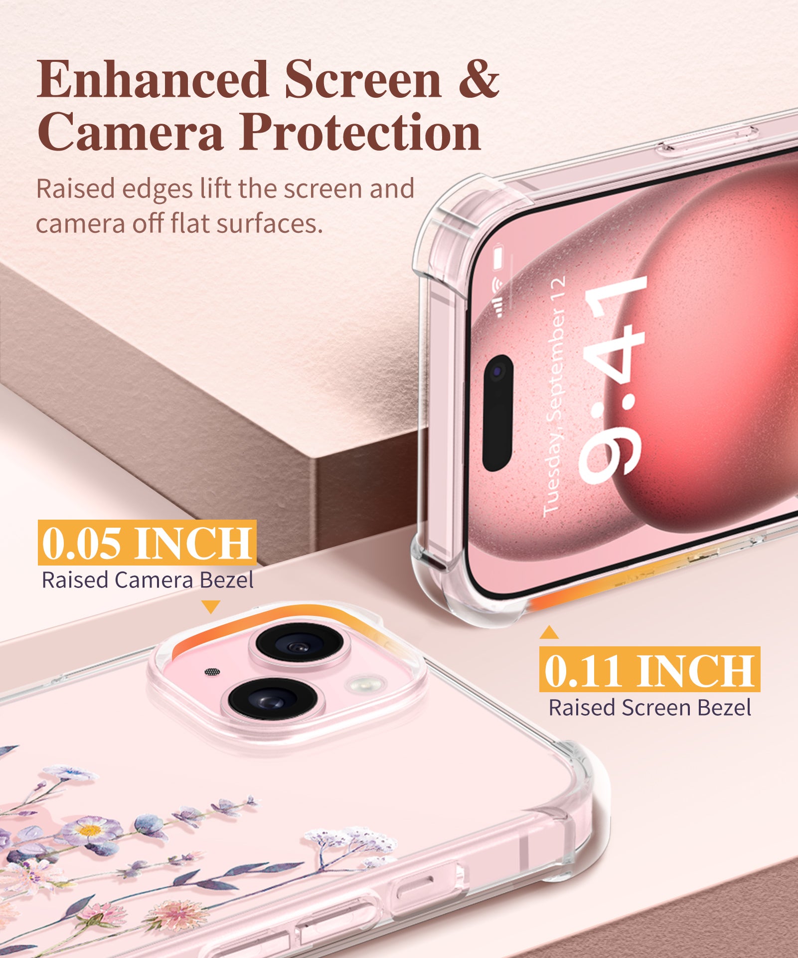 GVIEWIN for iPhone 15 Plus Case