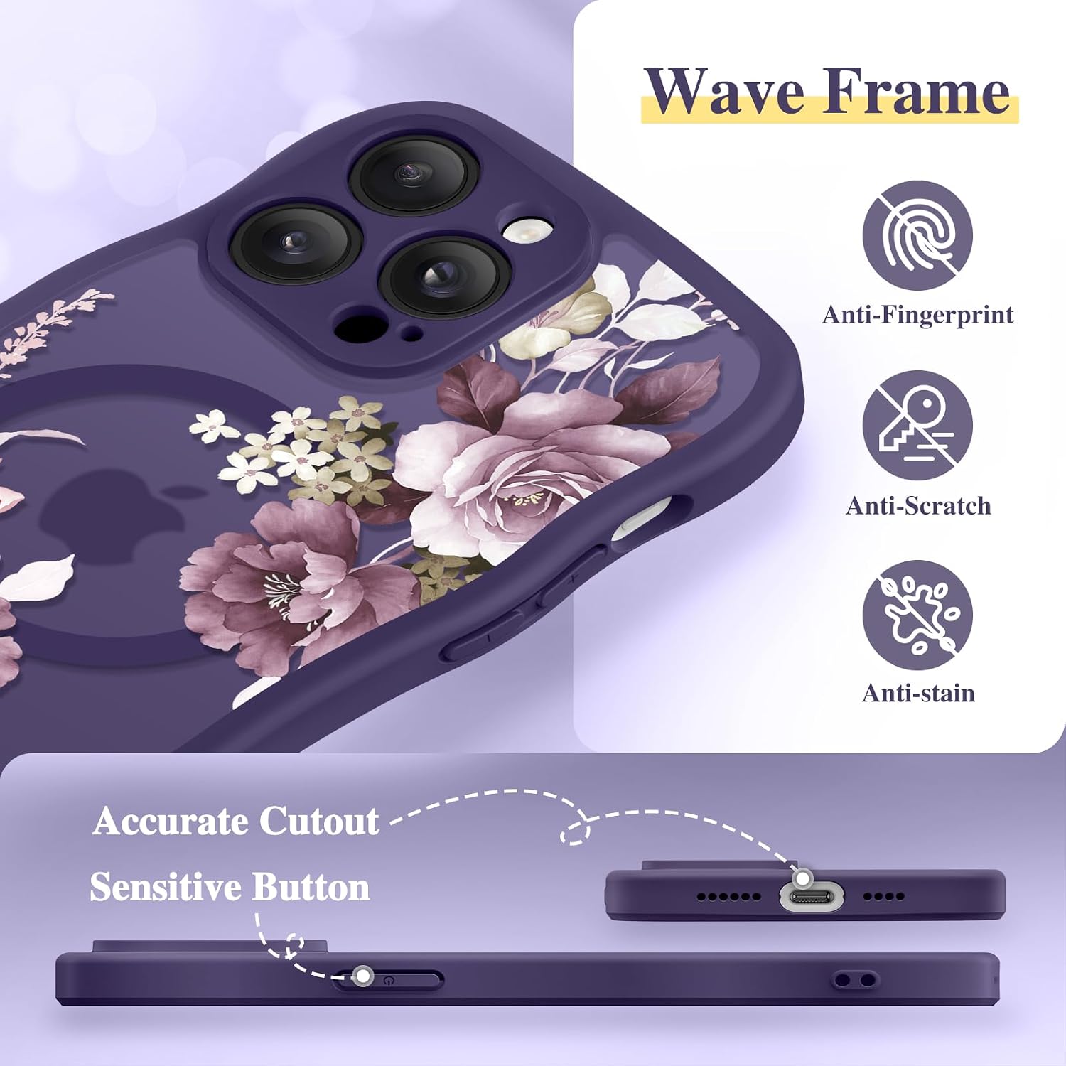 GVIEWIN for iPhone 14 Pro Max Case Compatible with MagSafe