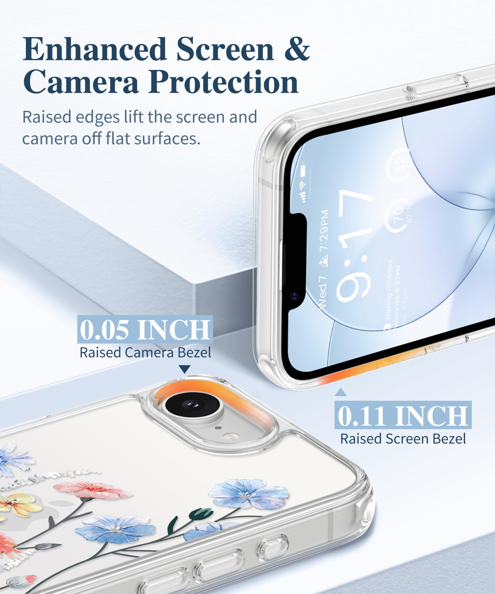 GVIEWIN for iPhone 17e Case with Screen Protector