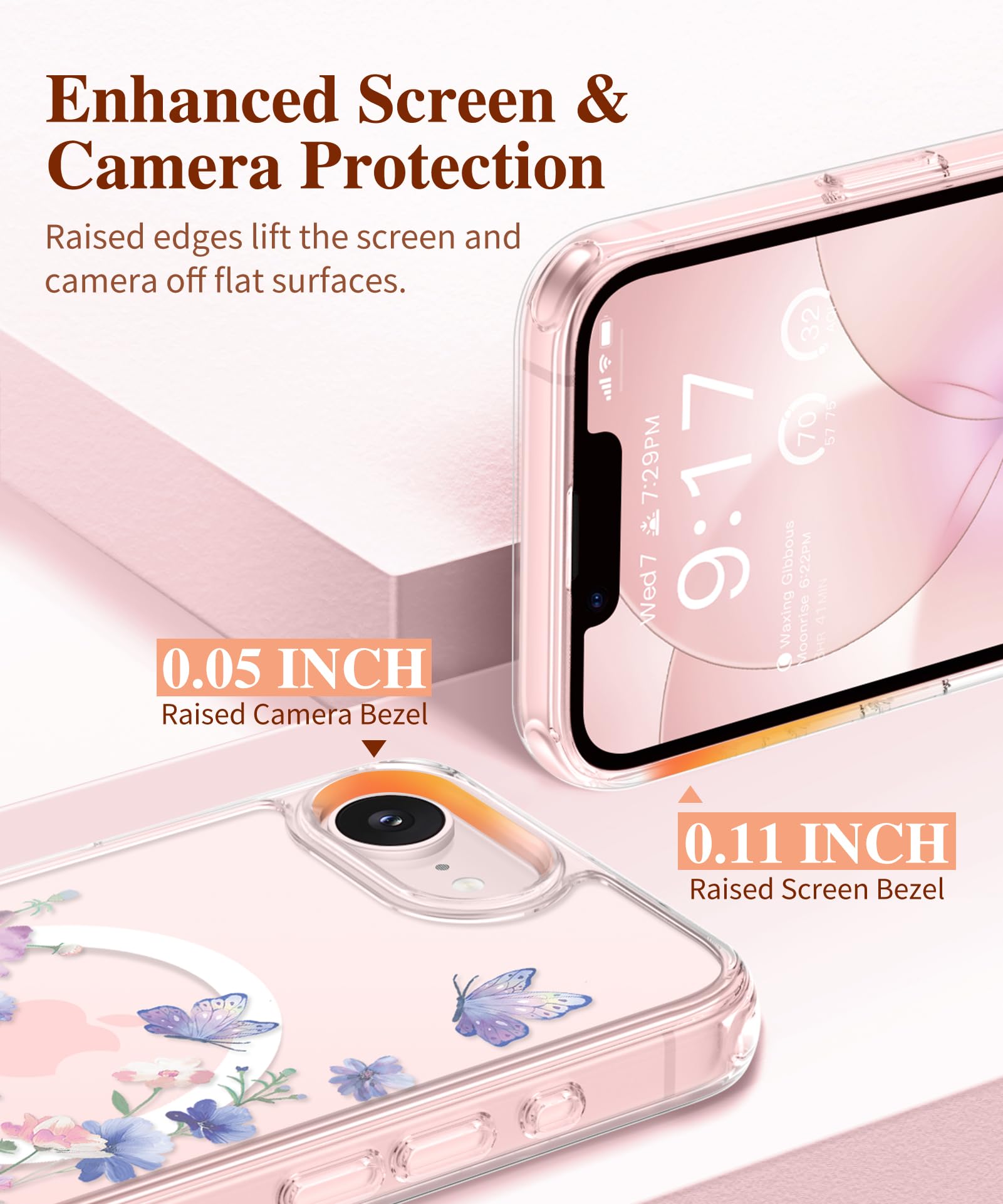 GVIEWIN for iPhone 17e Case with Screen Protector