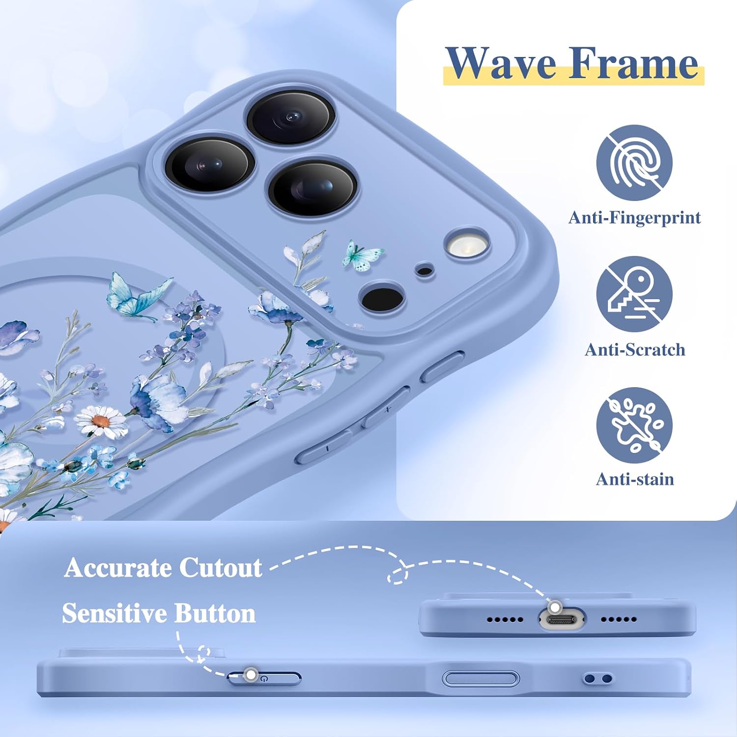 GVIEWIN for iPhone 18 Pro Case/17 Pro Case Compatible with MagSafe