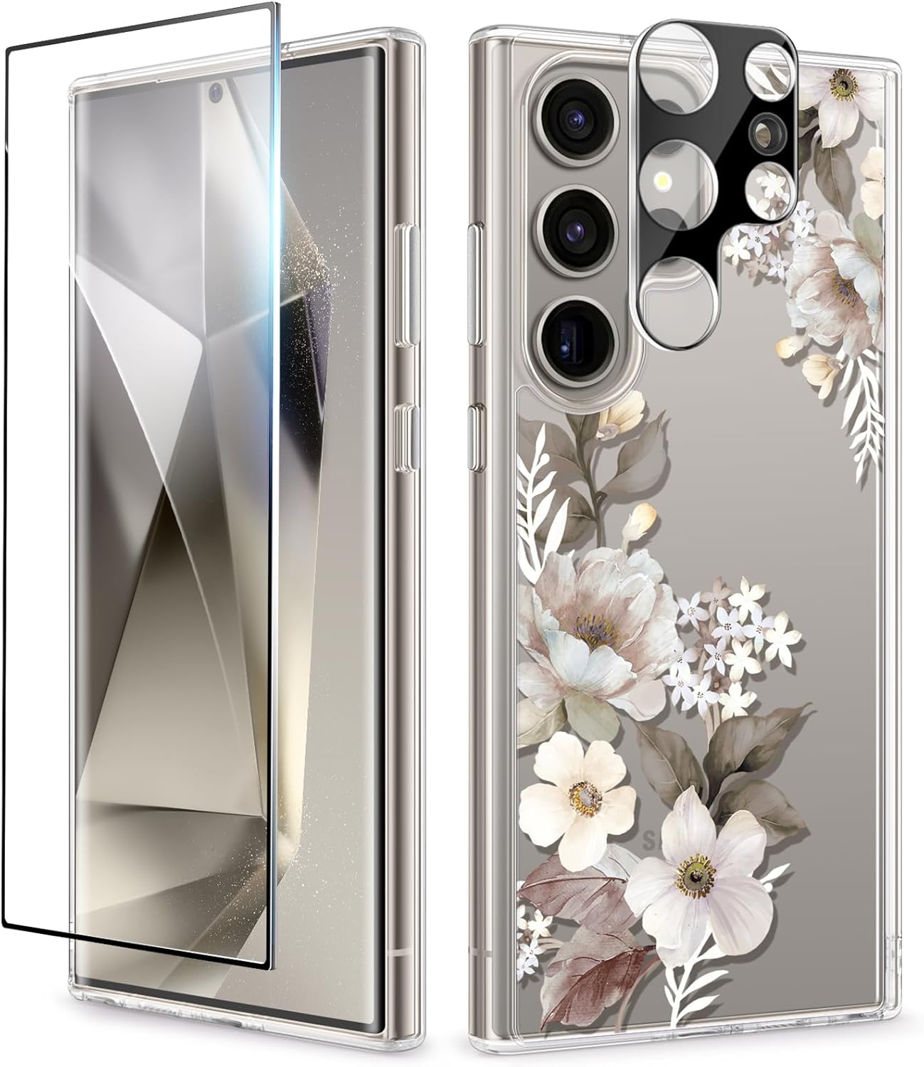 Samsung S24 Ultra Case Floral Delphinium