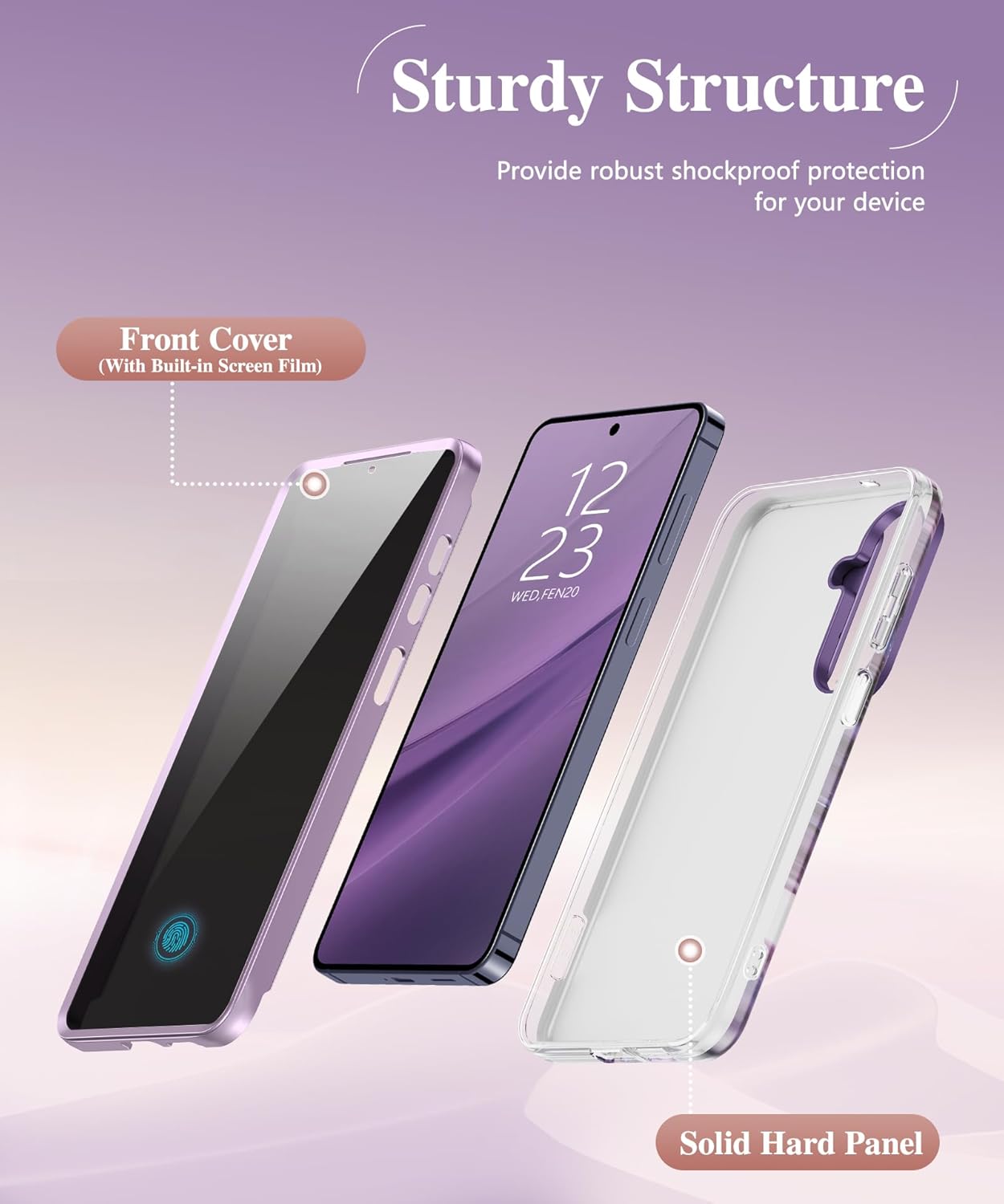 GVIEWIN Compatible with Samsung Galaxy S26 Plus Case