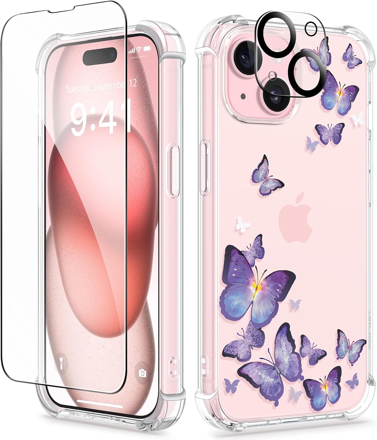 GVIEWIN for iPhone 15 painted case