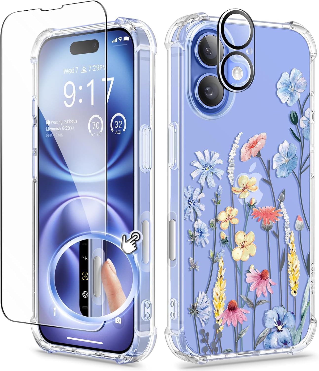 GVIEWIN for iPhone 16 painted case