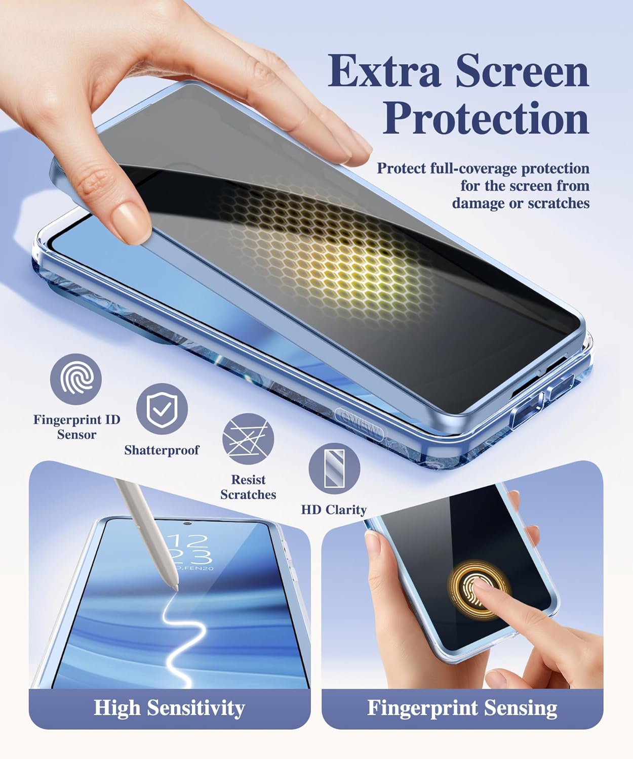GVIEWIN Compatible with Samsung Galaxy S26 Plus Case