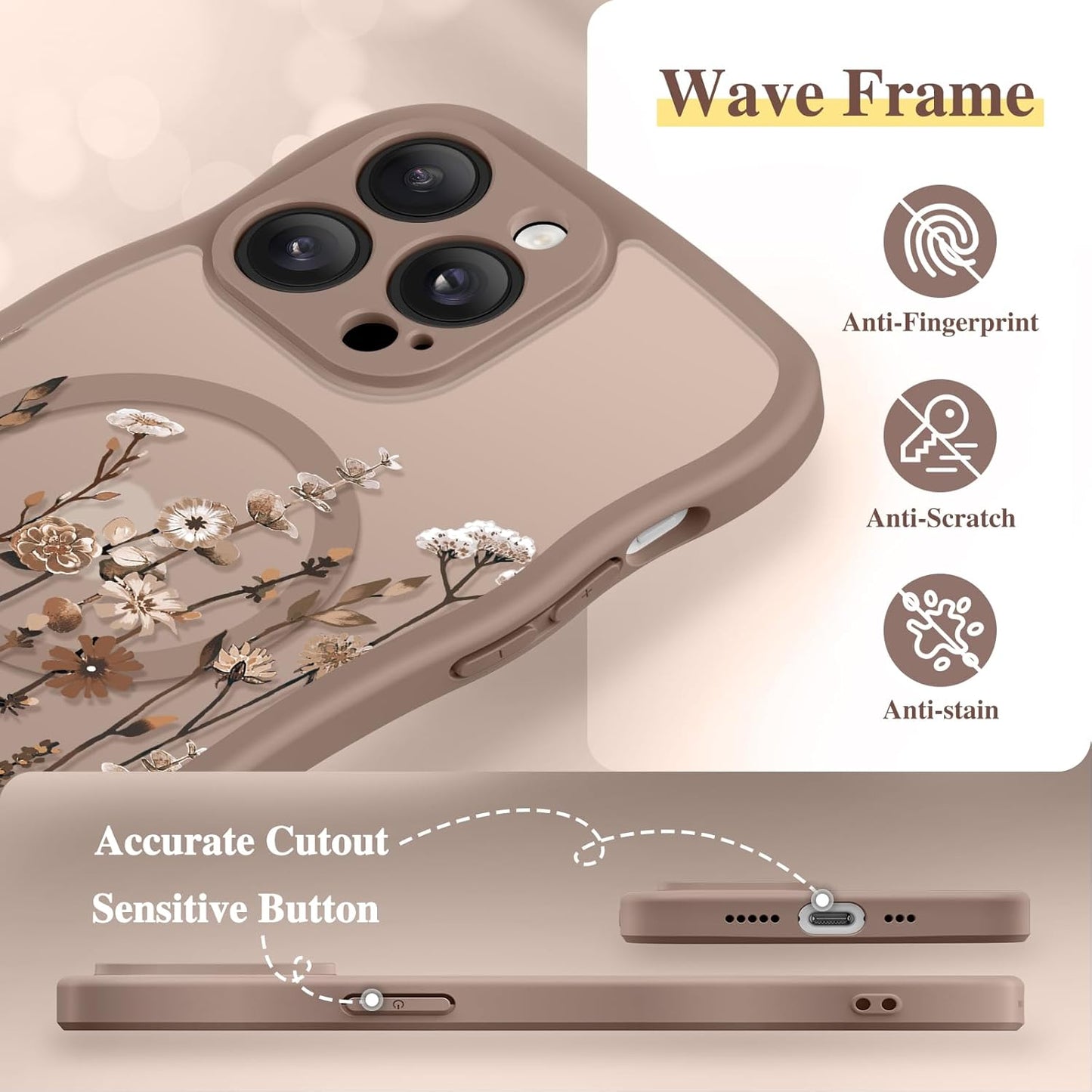 GVIEWIN for iPhone 14 Pro Case Compatible with MagSafe