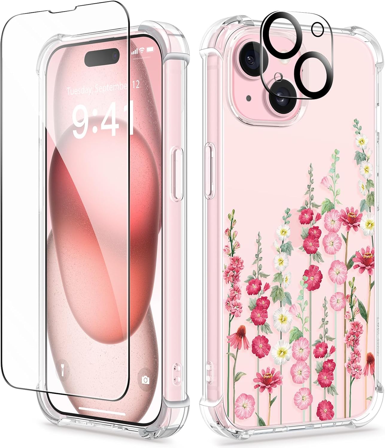 GVIEWIN for iPhone 15 painted case