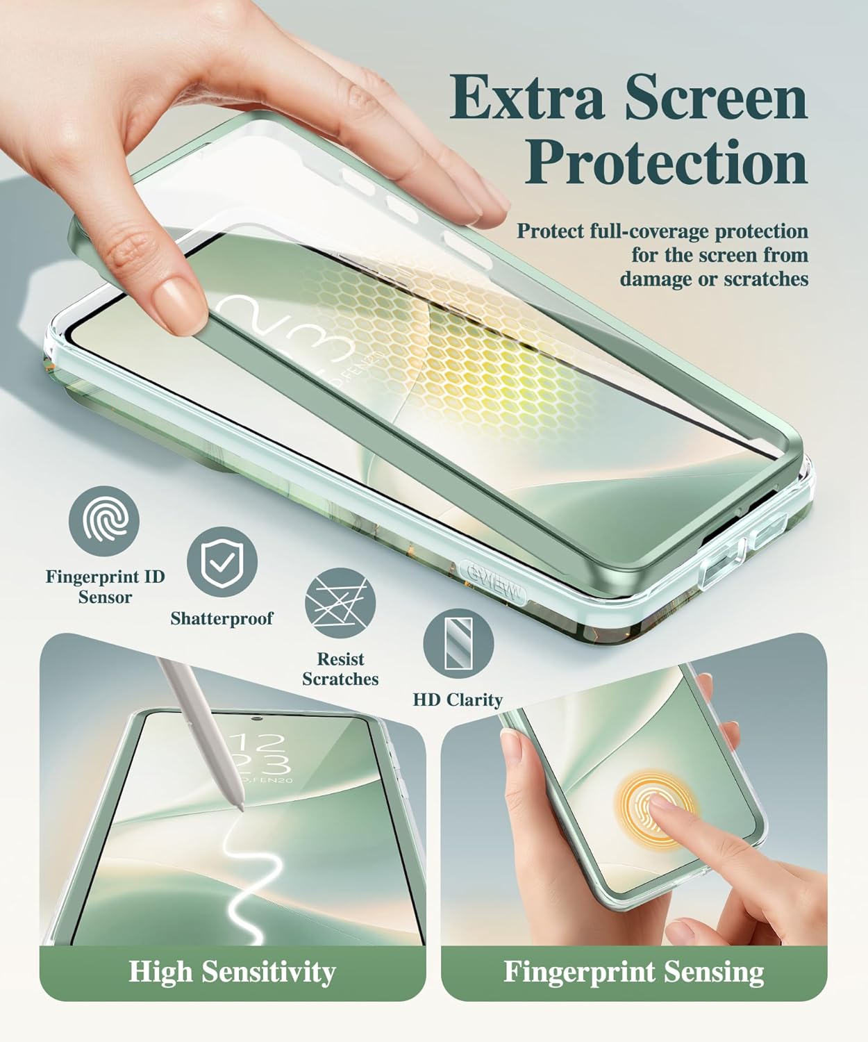 GVIEWIN Compatible with Samsung Galaxy S26 Plus Case