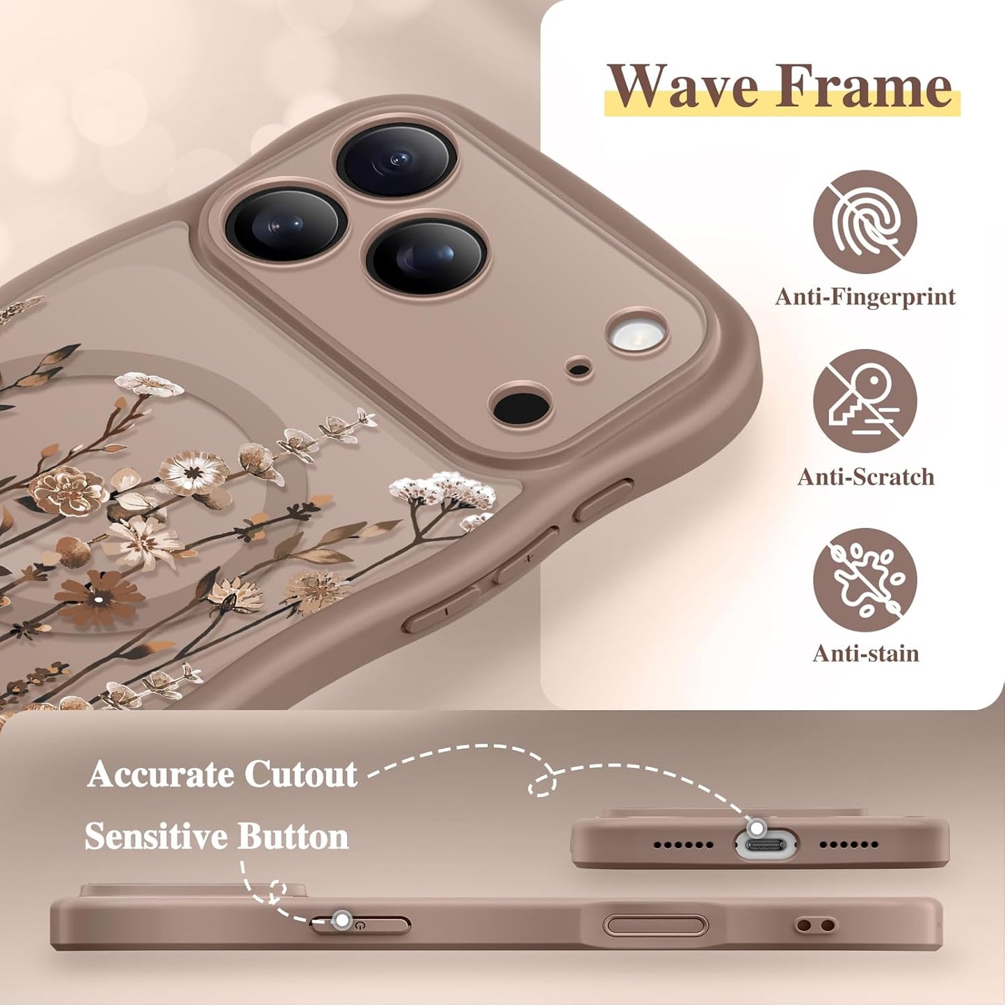 GVIEWIN for iPhone 17 Pro Max Case Compatible with MagSafe