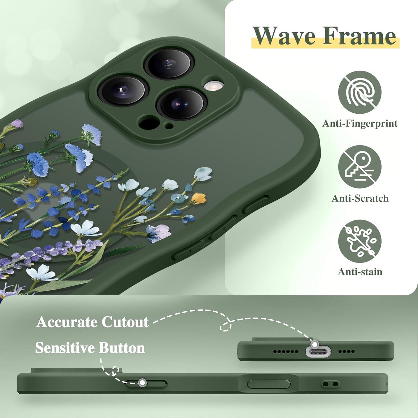 GVIEWIN for iPhone 16 Pro Max Case Compatible with MagSafe