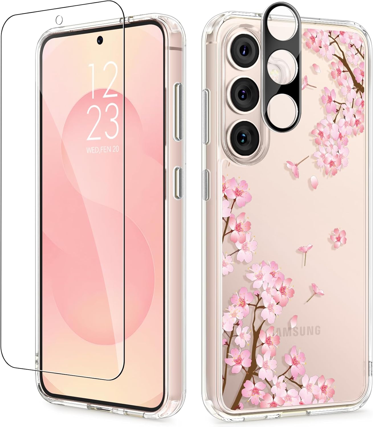 GVIEWIN for Samsung Galaxy S25 Plus Floral Case