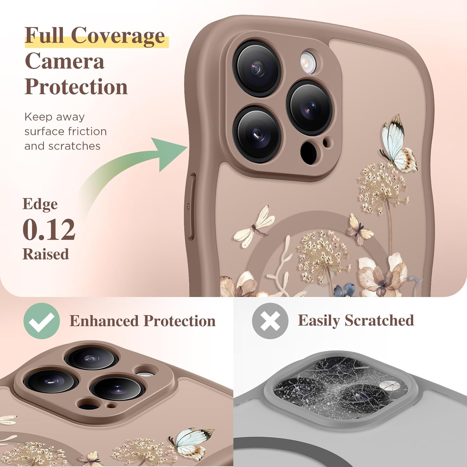GVIEWIN for iPhone 16 Pro Case Compatible with MagSafe